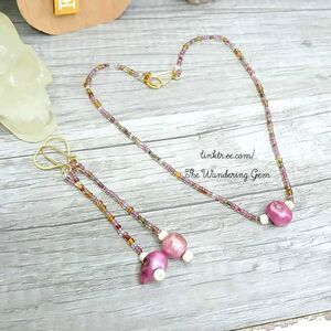 Freshwater Pearl Beaded Choker Necklace & Earring Set, 2 PC